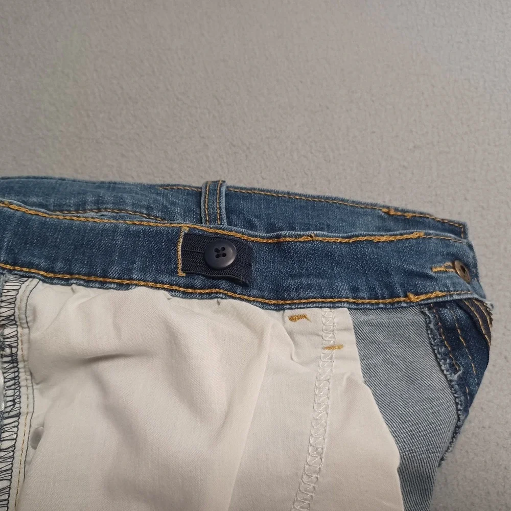 Cat & Jack Jeans Boys 16 Blue Straight Stretch Adjustable Waist 046123953